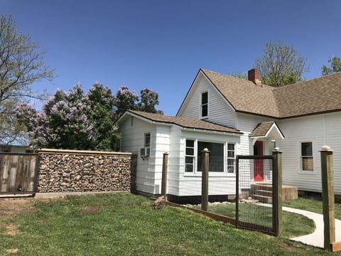 Red door is guest entrance