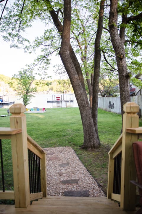 Flat lot off of deck
