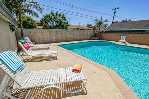 - Relax by the private pool with lounge chairs in the sun   - Spacious deck invites guests to soak up warm afternoons   - Refreshing swims await in this backyard oasis retreat