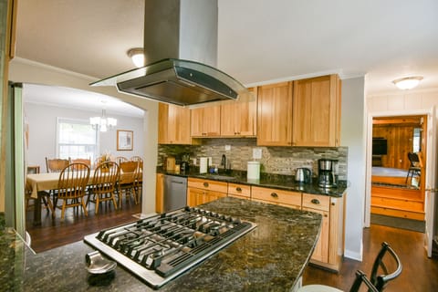 Kitchen + dining + st Great Room