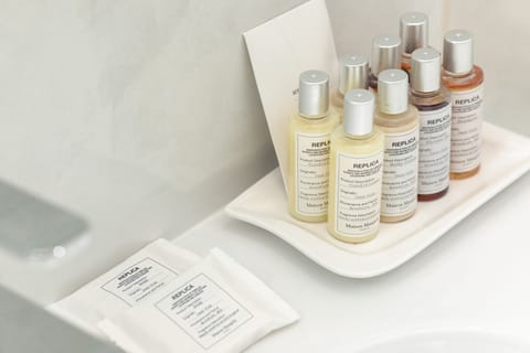 Free toiletries, hair dryer, bathrobes, slippers