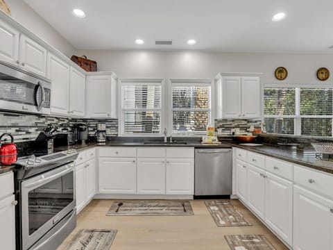 Kitchen with Stainless Steel Appliances at 30 North Forest Beach Drive
