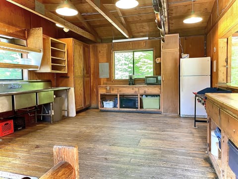 Kitchen in the cookhouse.
