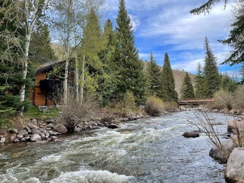 Gore Creek and the building