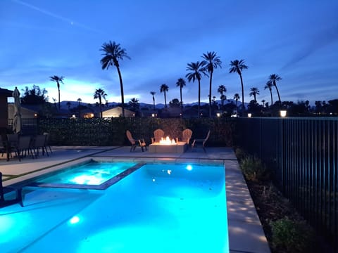 Backyard,  Swimming pool, West view
