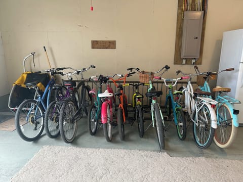 Use one of our bikes and travel the city bike trails 