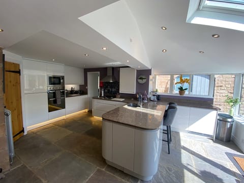 Large open plan kitchen 
