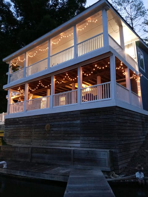 Sleeps 6  easily, we do have a air matress if needed for 1 or 2 more