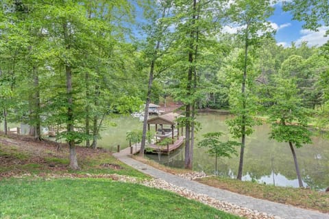 Private dock nestled in a tranquil cove