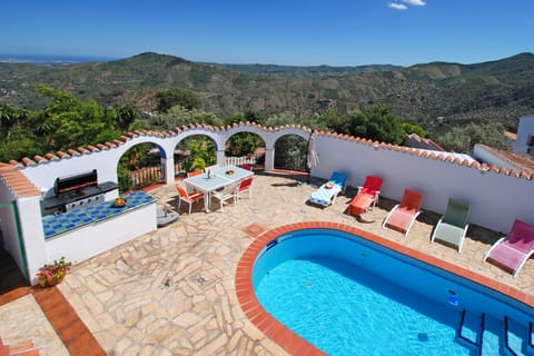 Our lovely pool area offers total privacy and magnificent views.