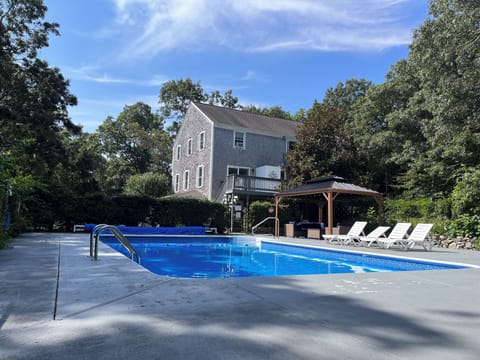 Private in-ground salt water pool wirh cabana.