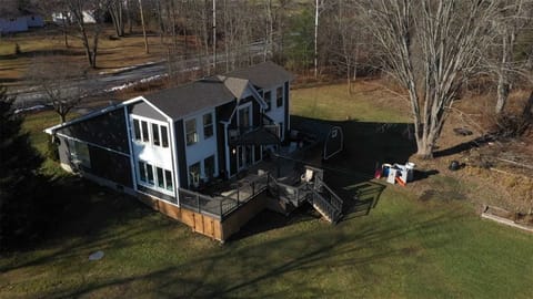 Cottage ariel view