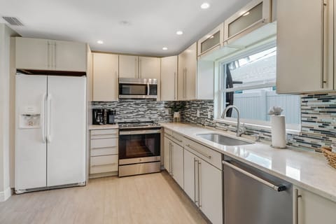 We offer our guests a drip coffee maker and Keurig.