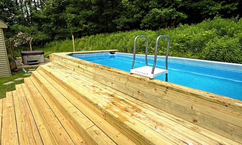 Above ground pool is open and available for use!