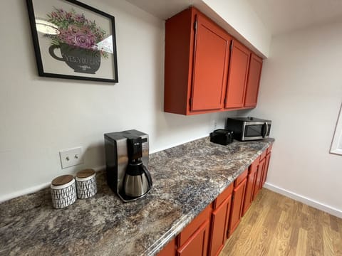 Complementary coffee with cream and sugar to get you going for the day.