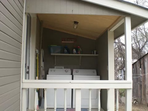 Washer & dryer shared with the guests in the Guest House