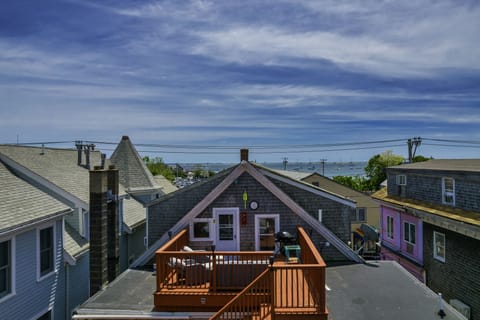 Large deck at entry