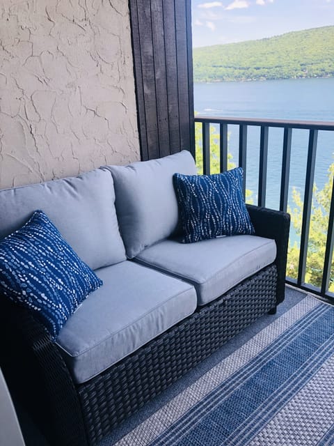 Balcony off of living room 