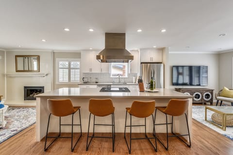 Eat, share, enjoy the center of every home- fully stocked chef's kitchen.