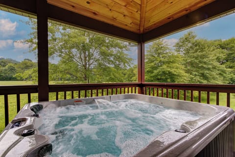 Six person hot tub.