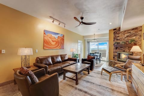 Living Room with Queen-Sized Murphy Bed Folded up