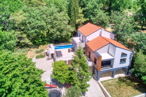 Aerial view on the villa. Max privacy and beautiful surrounding.