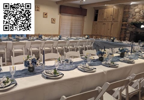 Great Room set up for formal dining