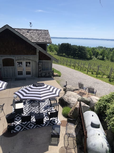 Private patio for The Tasting Room as seen from Master Suite 