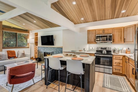 Fully remodeled kitchen with island