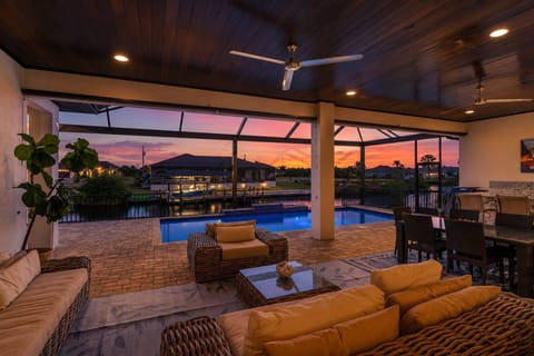 Stunning waterfront living with resort-style outdoor spaces set the tone for the perfect day, relaxing with family and friends.