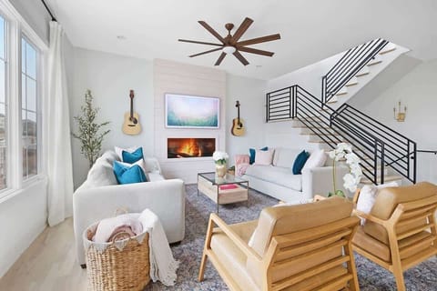 Warm Living Room with Elegant Décor and Natural Light