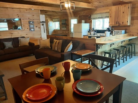 All Open dining, kitchen, bar and living room makes for great entertaining