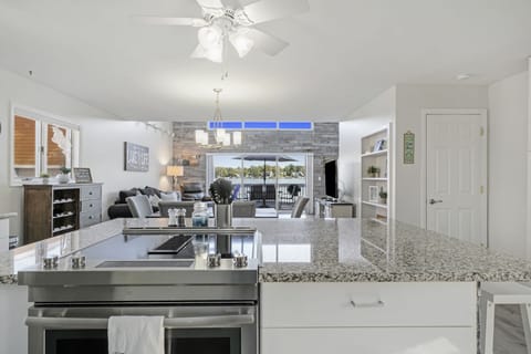 Make dinner and look out at the lake