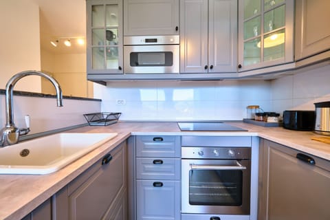 Luxury Apartment | Private kitchen | Fridge, microwave, oven, dishwasher