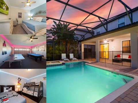 Vacation rental near Disney managed by Orlando rent a villa with a screened in private pool and spa