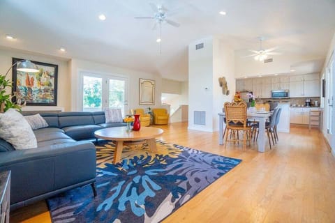 Open space living room, kitchen.