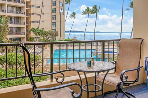 This almost oceanfront gorgeous unit overlooking the pool is the perfect place to enjoy Maui.