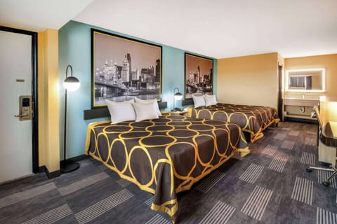 Room, Multiple Beds | Desk, blackout drapes, iron/ironing board, free internet