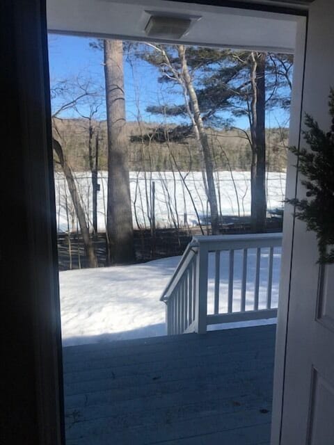 Winter lake view