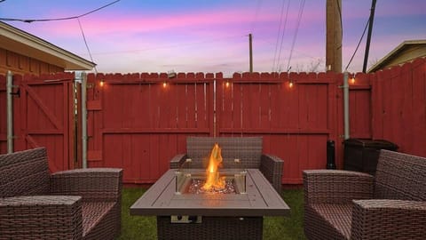 Outdoor fire place for cozy evenings