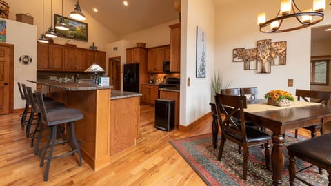 Amazing Kitchen with large bar area, great room concept