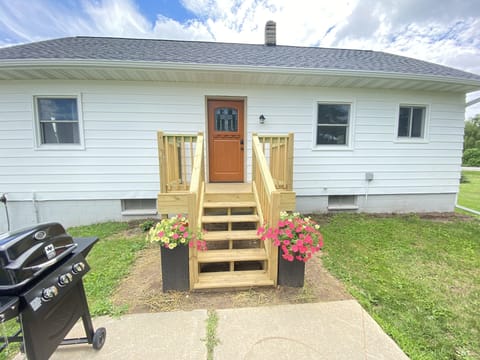 Outside entry of house
