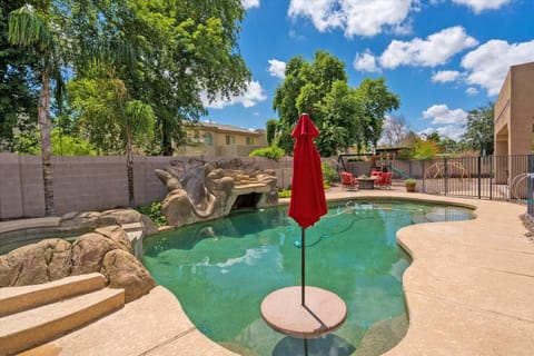 Imagine the whole family enjoying this backyard full of things to do