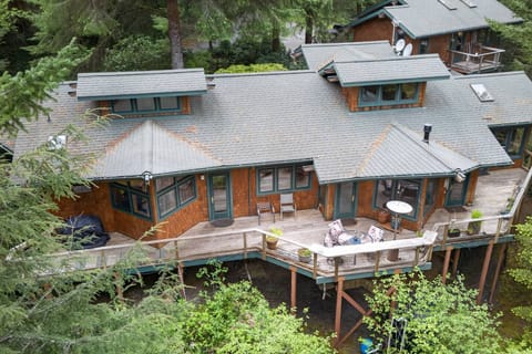 Rear of home, Drone view