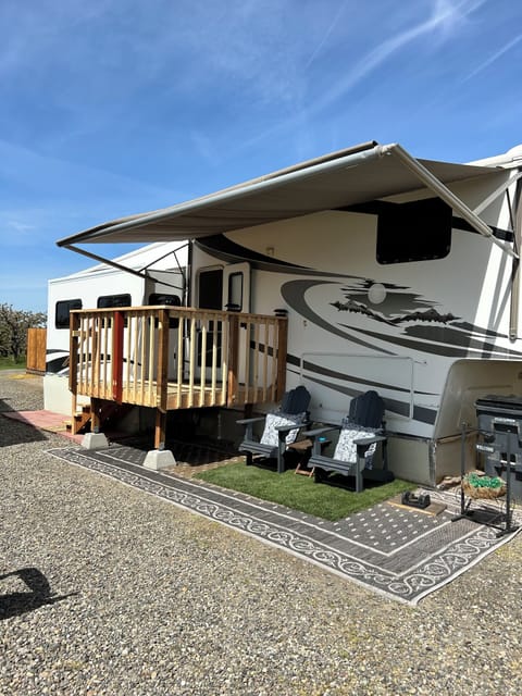 Awning extended