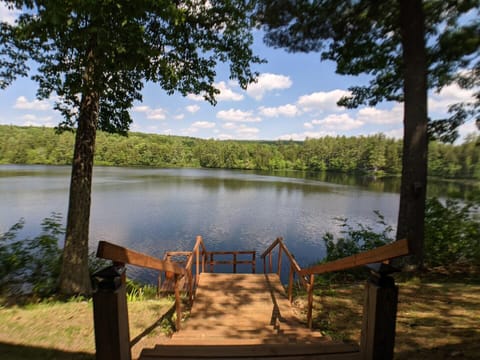 stairs to the beautiful Cawley Pond