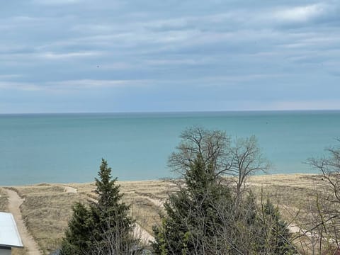 View of Lake Michigan From Front of House