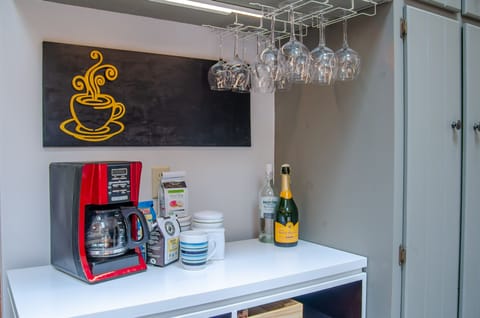 Coffee and wine bar off kitchen