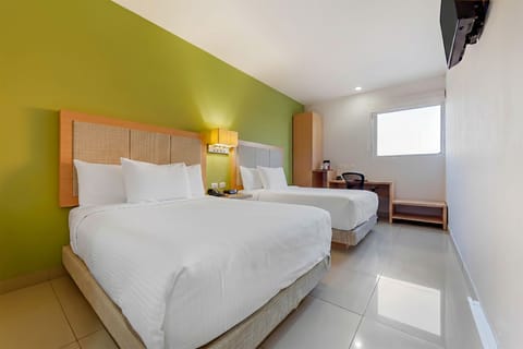 Standard Room, 2 Double Beds, Non Smoking | Premium bedding, in-room safe, desk, blackout drapes