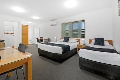 Executive Twin with Kitchenette | Desk, laptop workspace, iron/ironing board, WiFi (free)
